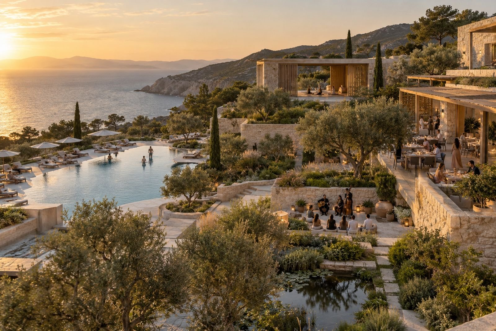 An immersive resort integrating hospitality, culture, wellness and landscape